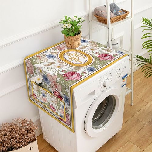 Juste de Protection Anti-Poussière pour Machine à Laver,Réfrigérateur,avec Poches de Rangement,Étui pour Four à Micro-Ondes,Protection Solaire,pour la Cuisine - Type 1 dust cover-35x95cm for Oven