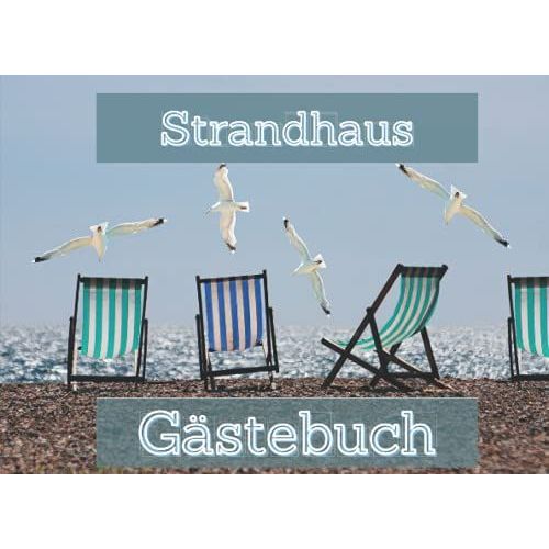 Strandhaus Gästebuch: Gastanmeldung Für Ferienhausvermietung | Perfekt Für Die Vermietung | Urlaub Ferienhaus Strand Gästebücher