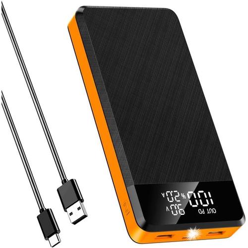 50000mah Batterie Externe Charge Rapide 25w Power Bank Portable Usb C Output & Input Chargeur Batterie Externe Grande Capacité Avec 3 Sorties Et 3 Entrées Pour Téléphones