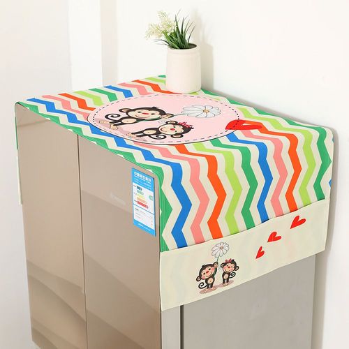 Housse de protection solaire anti-poussière pour Machine à laver,en coton et lin,pour réfrigérateur et four à micro-ondes - Type R-35x100cm