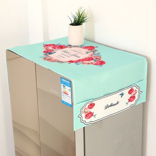 Housse de protection solaire anti-poussière pour Machine à laver,en coton et lin,pour réfrigérateur et four à micro-ondes - Type U-50x130cm