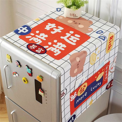 Juste de Protection Anti-Poussière pour Machine à Laver,Réfrigérateur,Four,Micro-ondes,Livres pour la Maison,Mode Europe du Nord - Type M #A