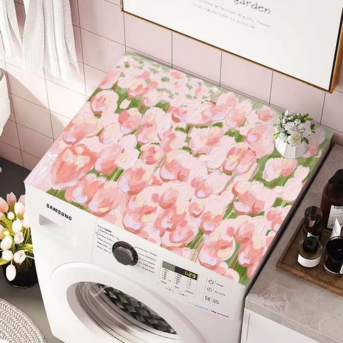 Juste de protection solaire pour machine à laver,imperméable,anti-poussière,tampon,ménage,réfrigérateur,four à micro-ondes,polymères tout usage,décoratif - Type 50x60cm #D