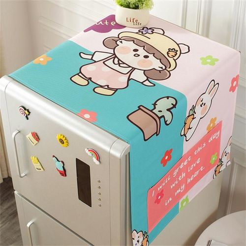 Juste de Protection Anti-Poussière pour Machine à Laver,Réfrigérateur,Four,Micro-ondes,Livres pour la Maison,Mode Europe du Nord - Type S #B