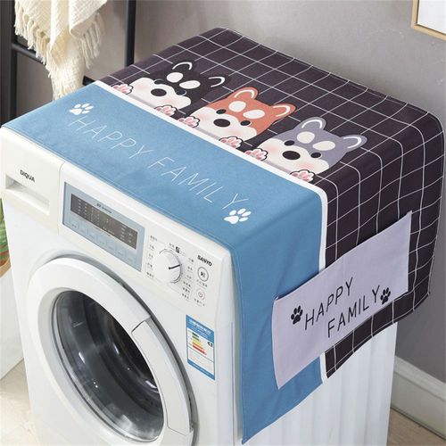 Juste de Protection Anti-Poussière pour Machine à Laver,Réfrigérateur,Four,Micro-ondes,Livres pour la Maison,Mode Europe du Nord - Type H #B