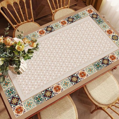 Juste de Protection en Polymère de Machine à Laver,Nappe Imperméable en PVC,Contre la Poussière,Huile de Réfrigérateur,pour Usage Domestique,Micro-ondes,Armoire - Type Pattern D-L 60X120cm