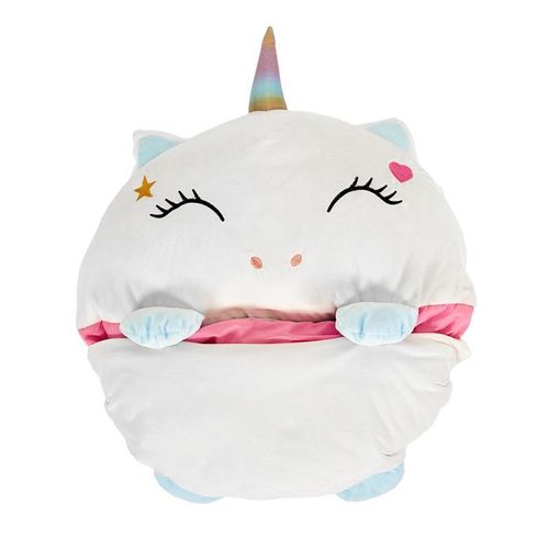 Paris Prix - Sac De Couchage Convertible "Licorne" 50x130cm Blanc