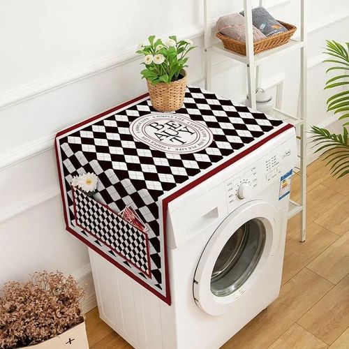 Housses de machine à laver à tambour nordique,housse anti-poussière étanche pour réfrigérateur de cuisine,décor de four à micro-ondes,protection anti-poussière avec - Type S1 Dust cover-M 45 X 140cm