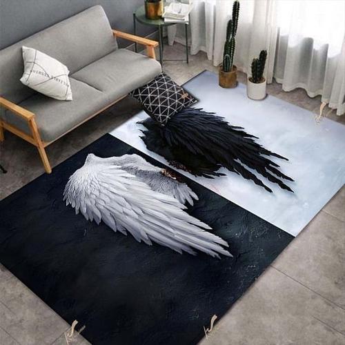 tapis salon ailes d'ange pour salon tapis de grande surface chambre à  coucher chevet sol polymères HODoor décoration de la maison table de canapé