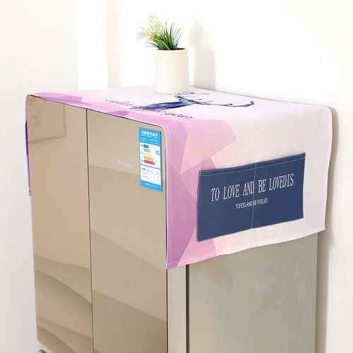 Housse de protection solaire anti-poussière pour Machine à laver,en coton et lin,pour réfrigérateur et four à micro-ondes - Type B-35x100cm