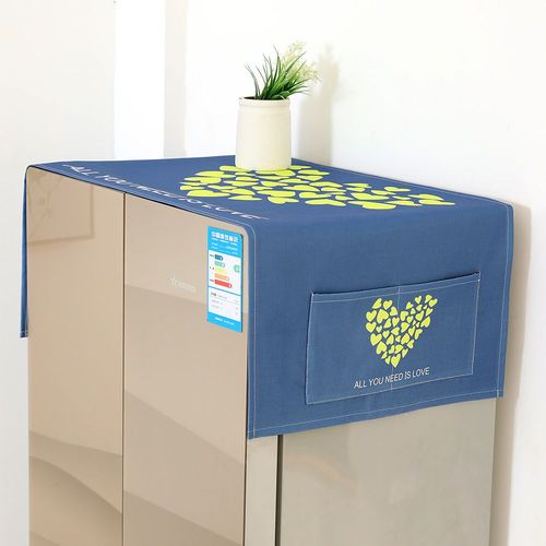 Housse de protection solaire anti-poussière pour Machine à laver,en coton et lin,pour réfrigérateur et four à micro-ondes - Type I-55x140cmn
