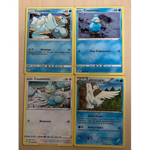 (3040) 3x Couaneton + Lakmécygne (Pokemon) 