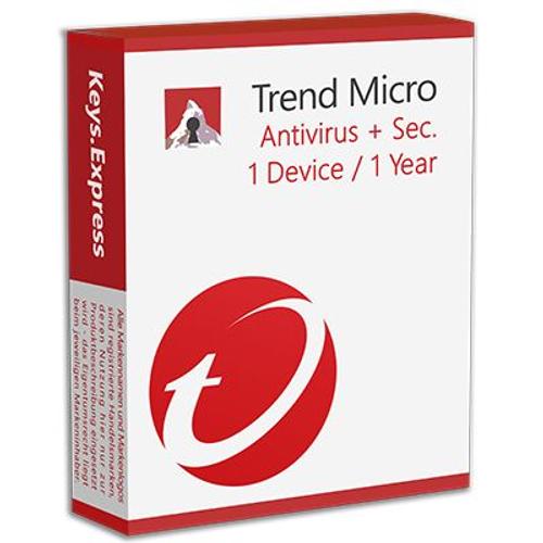 Trend Micro Antivirus+Security 1d/1y