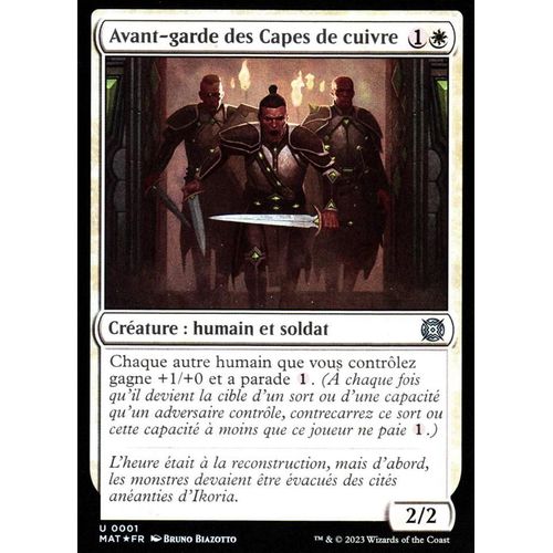 Avant- Garde Des Capes De Cuivre - Foil - Magic - L' Invasion Des Machines - Le Jour D'après - U - 1