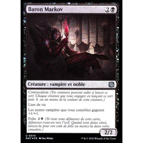 Baron Markov - Foil - Magic - L' Invasion Des Machines - Le Jour D'après - U - 14