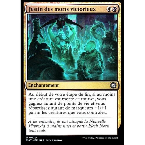 Festin Des Morts Victorieux - Foil - Magic - L' Invasion Des Machines - Le Jour D'après - U - 30