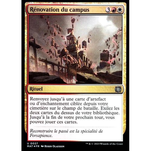 Rénovation Du Campus - Foil - Magic - L' Invasion Des Machines - Le Jour D'après - U - 27
