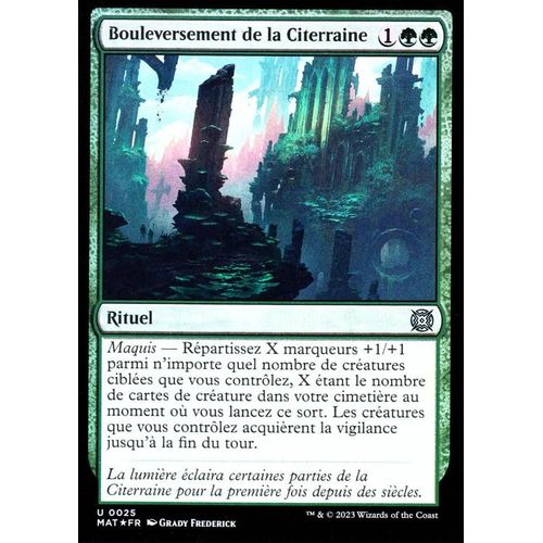 Bouleversement De La Citerraine - Foil - Magic - L' Invasion Des Machines - Le Jour D'après - U - 25
