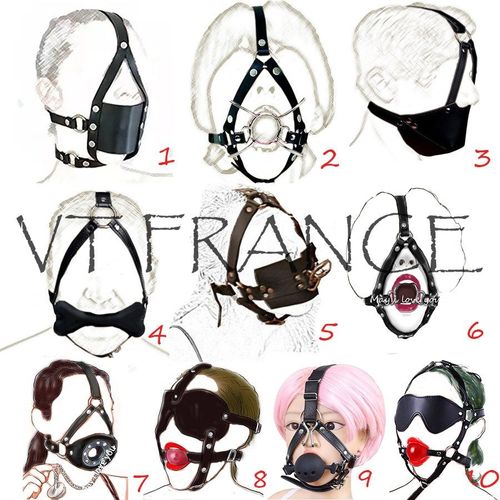 Baillon Bouche Ball Ring Spider Gag Bdsm, Modele: Au Choix