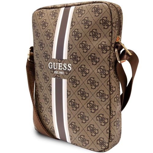Etui Luxe Guess Pour Tablette 10 Pouces Avec Bandoulière Coloris Marron À Ban