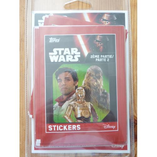 Star Wars Stickers - 16 + 2 Paquet 2ème Partie/Partie 2