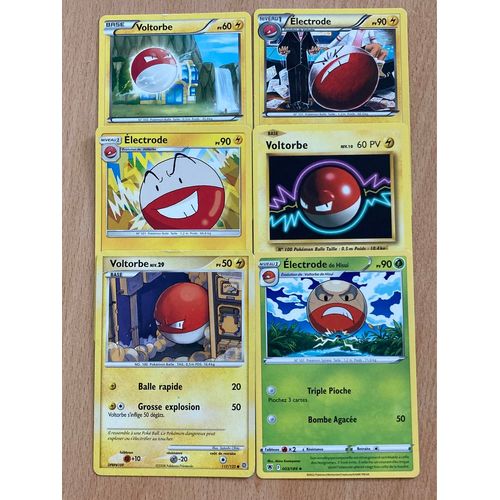 (3079) 3x Voltorbe + 2x Electrode + Electrode De Hisui (Pokemon)