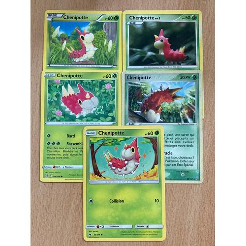 (3072) 5x Chenipotte (Pokemon)