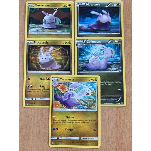 (2877) 3x Mucuscule + 2x Colimucus (Pokemon)