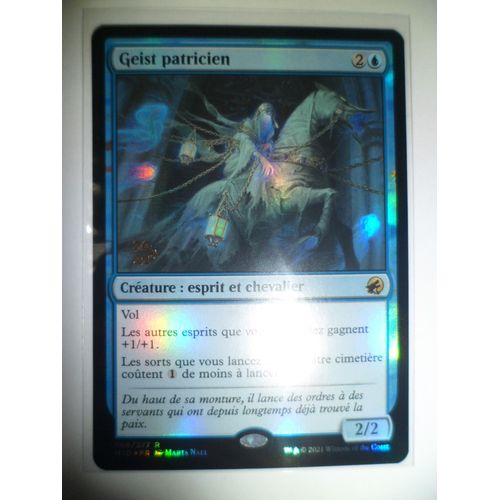 Geist Patricien - Innistrad Chasse De Minuit 69/277 Rare - Maic Vf - Foil Avant-Première 2021