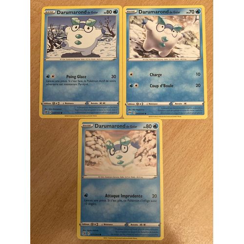 (3327) 3x Darumarond De Galar (Pokemon)