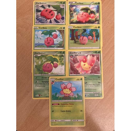 (3290) 5x Ceribou + 2x Ceriflor (Pokemon)