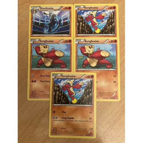 (3427) Shaofouine + 4x Kungfouine (Pokemon) 