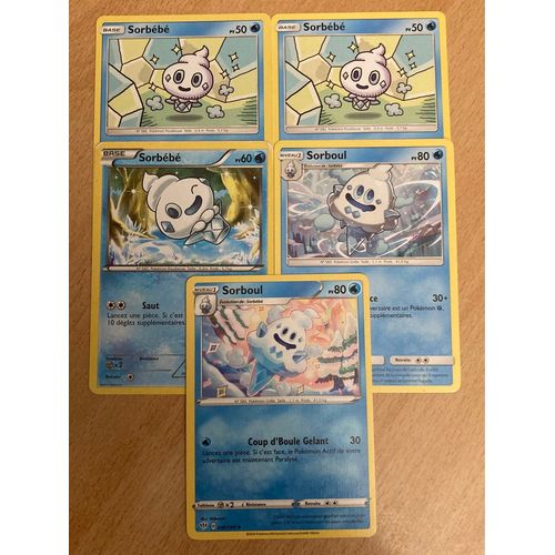 (3317) 3x Sorbébé + 2x Sorboul (Pokemon)