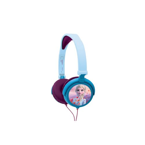 Casque stéréo filaire pliable pour enfants avec limitation de volume d'écoute Reine des Neiges