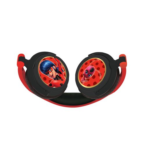 Casque stéréo filaire pliable pour enfants avec limitation de volume d'écoute Miraculous