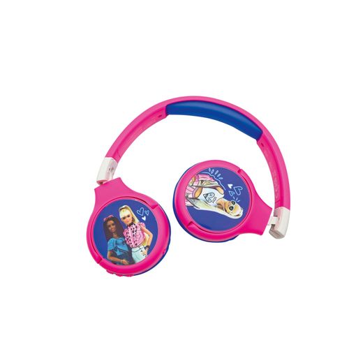 Casque Barbie 2 en 1 Bluetooth® et Filaire confortable et pliable pour enfants avec limitation de son