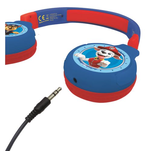 Casque 2 en 1 Bluetooth® et Filaire confortable et pliable pour enfants avec limitation de son - La Pat¿ Patrouille