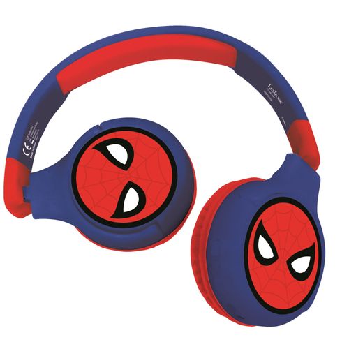 Casque 2 en 1 Bluetooth® et Filaire confortable et pliable pour enfants avec limitation de son - Spider-Man