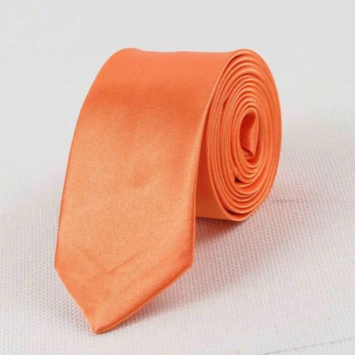 Cravate Fine En Polyester Pour Homme,Couleur Unie,5cm De Largeur,35 Couleurs,Bleu Royal,Or,Ix,Mode Formelle