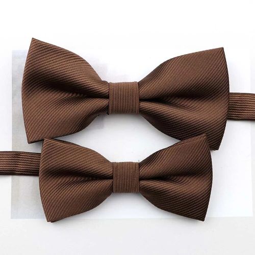 Ensemble De N?Uds Papillon En Polyester Pour Adulte Et Enfant,Couleur Unie,Marron,Vert,Marine,Pour Femmes Et Hommes,Costume Papillon,Fête De Mariage,Dîner,Cravate,Cadeau,Accessoire