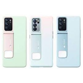 Oppo Cover Reno 6 Originale, Coque De Protection Pour Téléphones Portables 16,3 Cm (6.4") Housse Avec Fonction Flash, Couleur Bleu