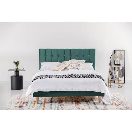 Hanko - Lit Scandinave En Velours Vert 140x190