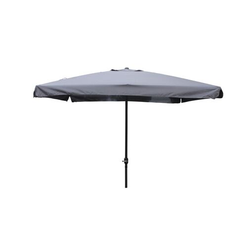 PALERME - Parasol droit carr&eacute; 2,95 x 2,95 m gris