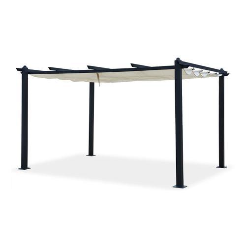 Nila 12m² - Pergola Auto-Portée 3,75 X 2,68 M, Structure Aluminium Et Toile Polyester