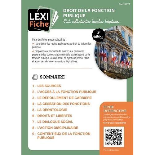 Droit De La Fonction Publique - Etats, Collectivités Locales, Hôpitaux