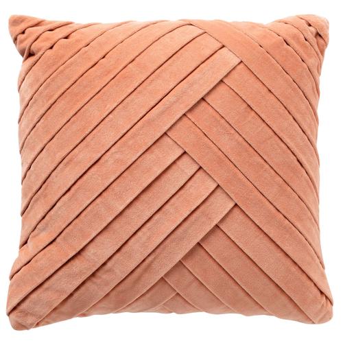 Housse De Coussin Rose En Velours 45x45 Cm Uni