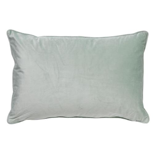 Housse De Coussin Vert En Velours 40x60 Cm Uni