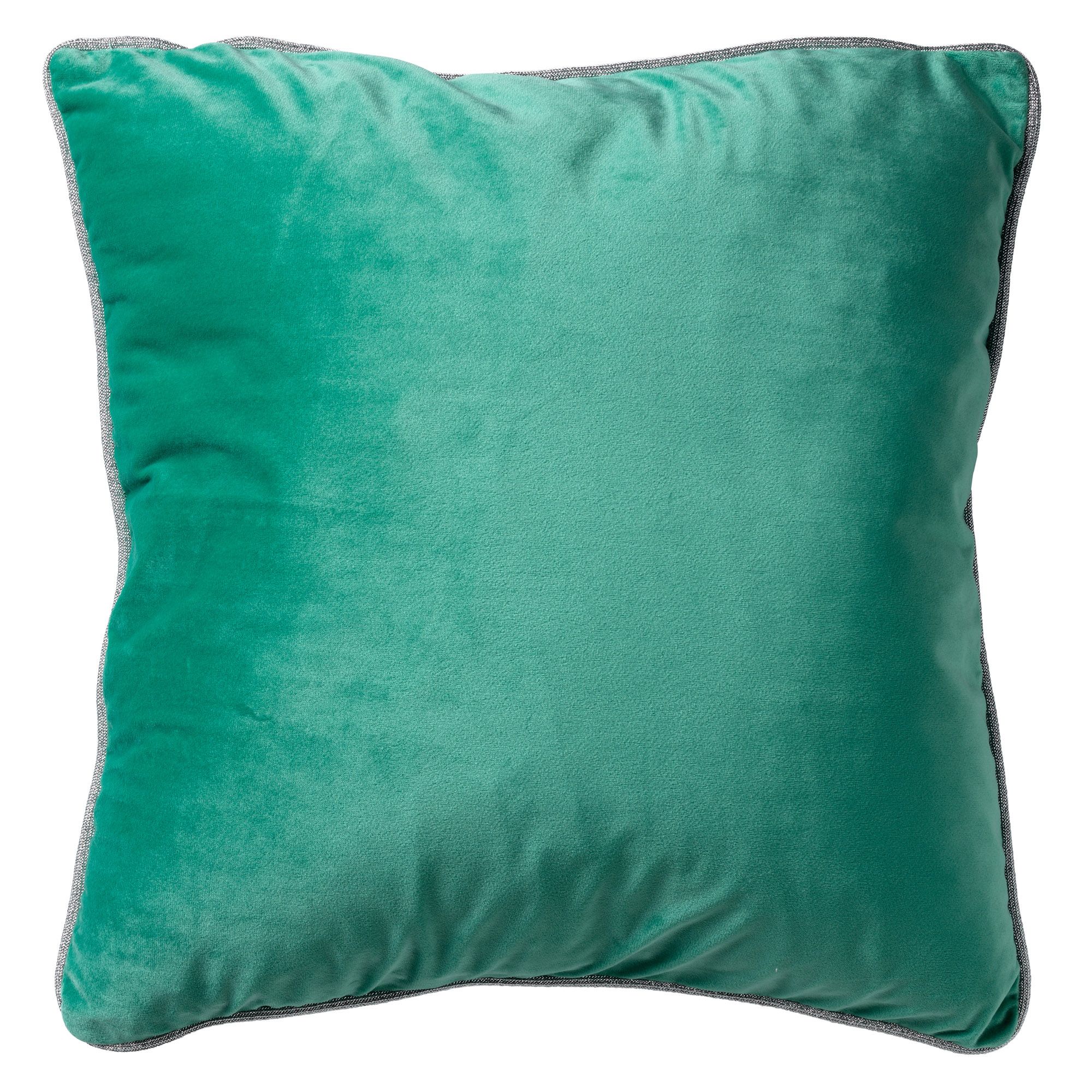 Housse De Coussin Vert En Velours 45x45 Cm Uni