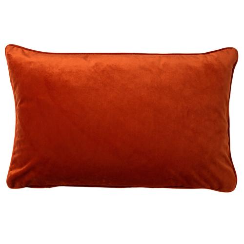 Housse De Coussin Orange En Velours 40x60 Cm Uni