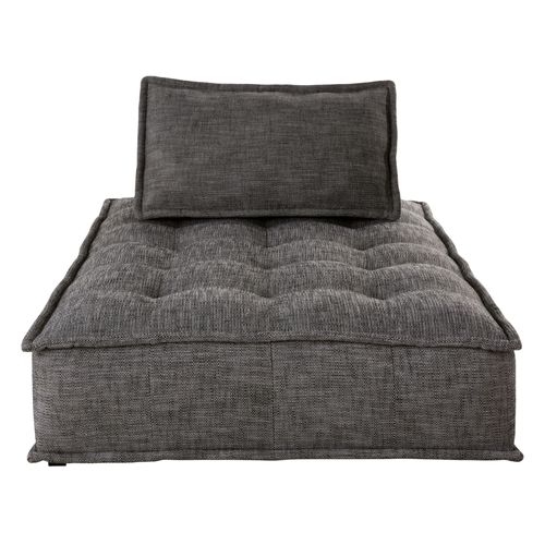 Méridienne Pour Canapé Modulable Gris Charbon